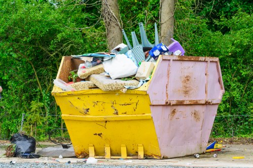 Professional property clearance team working in Hampstead