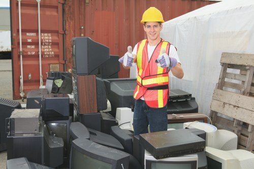 Property clearance team clearing a residential property in Sands End