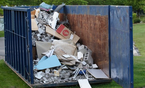 Property clearance team at work in West Green