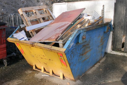 Property clearance team at work in West Brompton