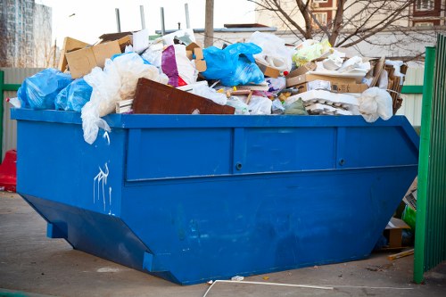 Professional clearance team managing waste responsibly