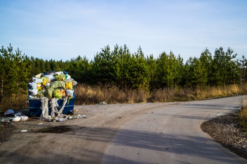 Washing machine in recycling center