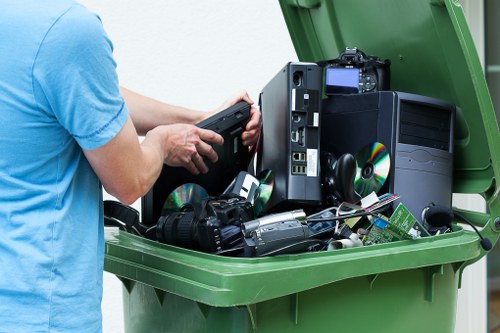 Eco-friendly recycling during property clearance in Brondesbury