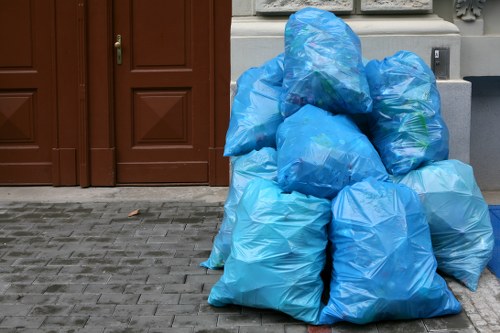 Steps involved in rubbish removal during property clearance