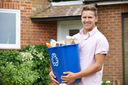 Satisfied client after property clearance in Worcester Park