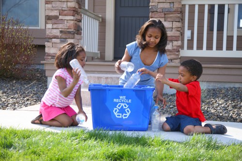 Clearance professionals handling household items