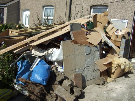 Clearing construction debris in Tolworth